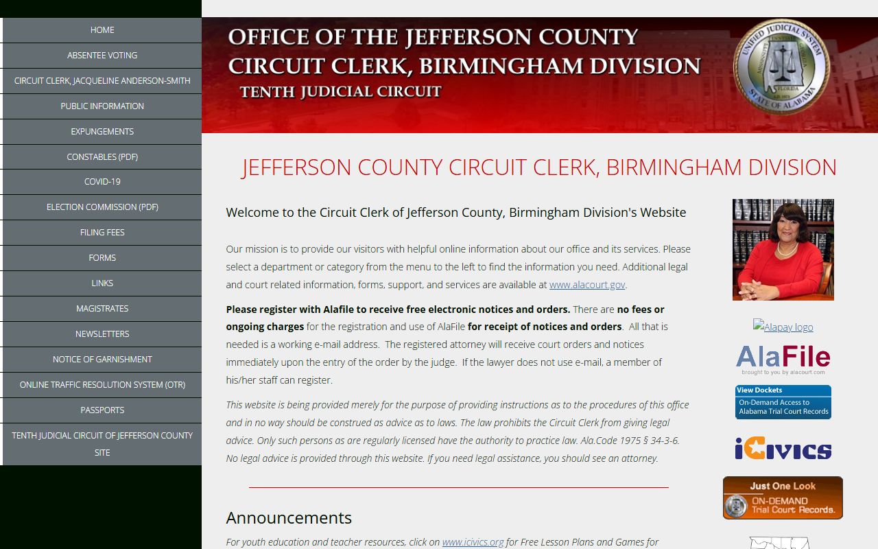 Jefferson County Circuit Clerk Birmingham courthouse